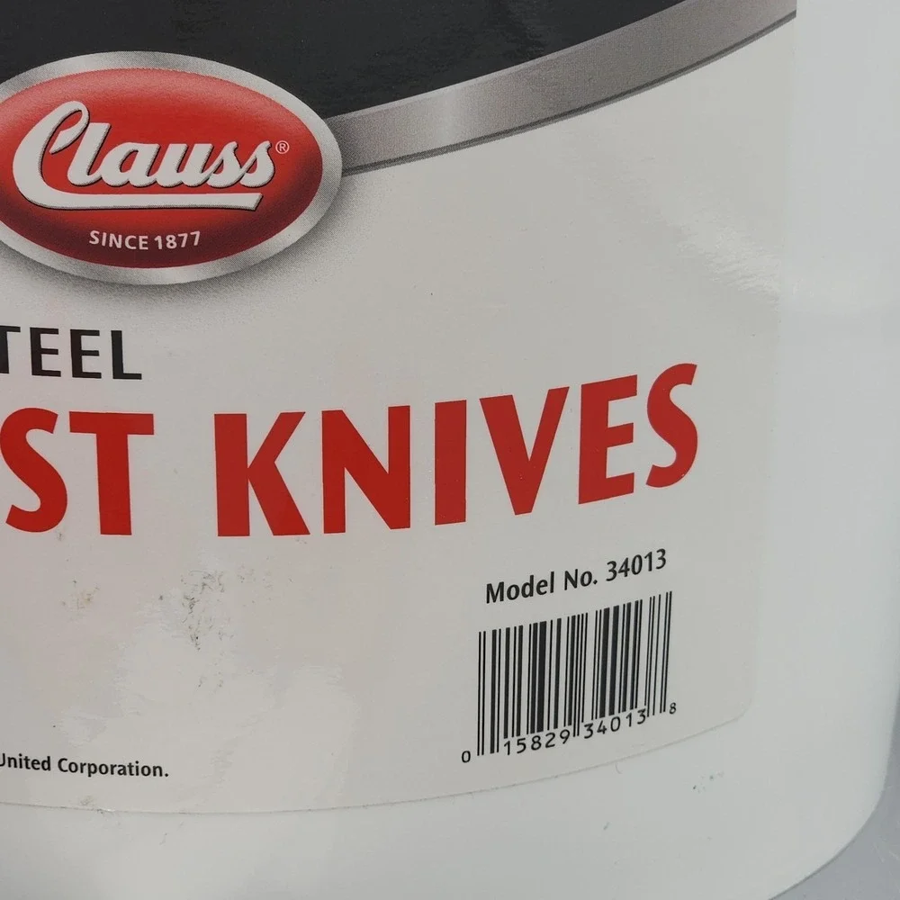 Lot of 5 Clauss Fixed Blade Straight Floral Knife Knives Model 34013 Germany
